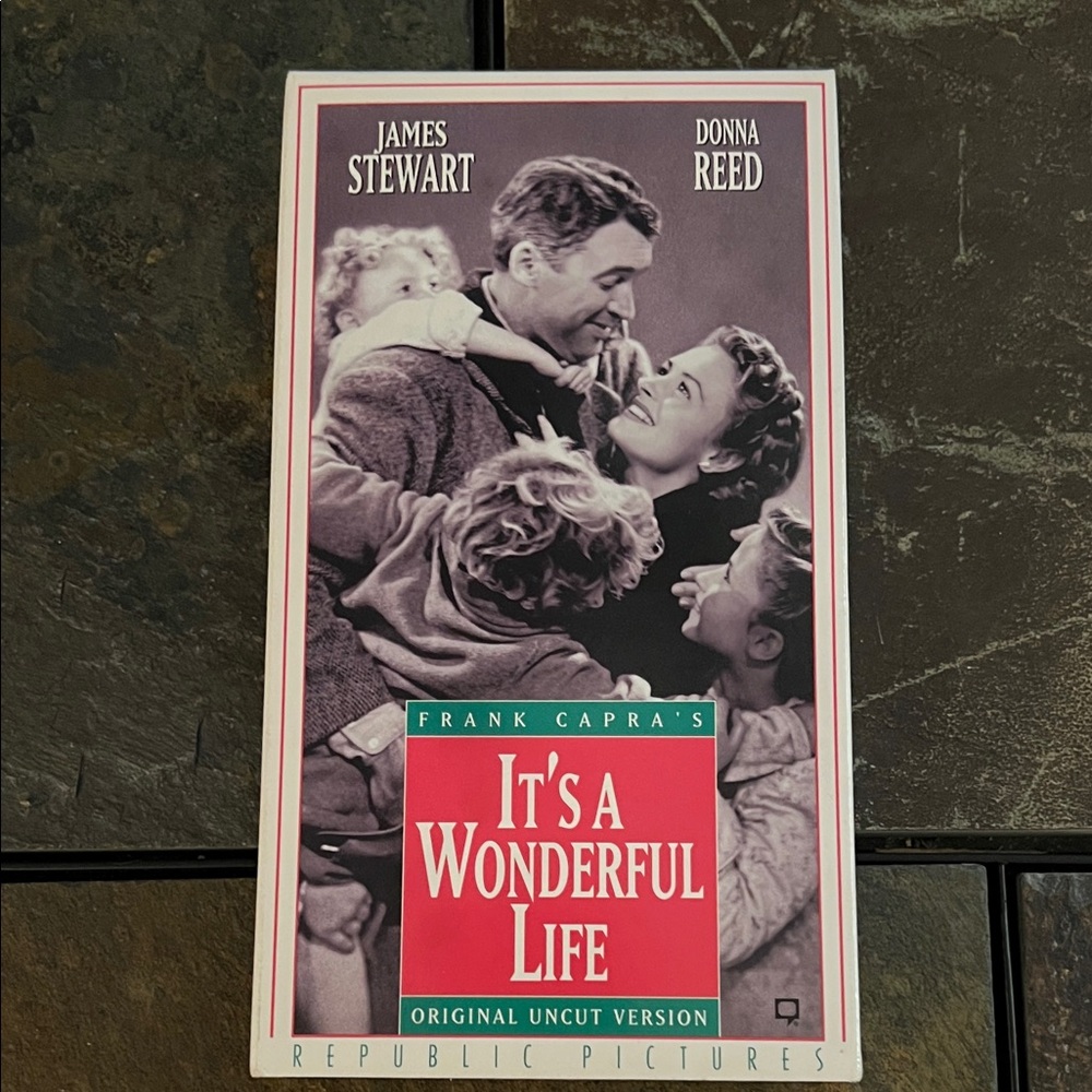 Frank Capra’s Classic It’s A Wonderful Life Original Uncut Version VHS